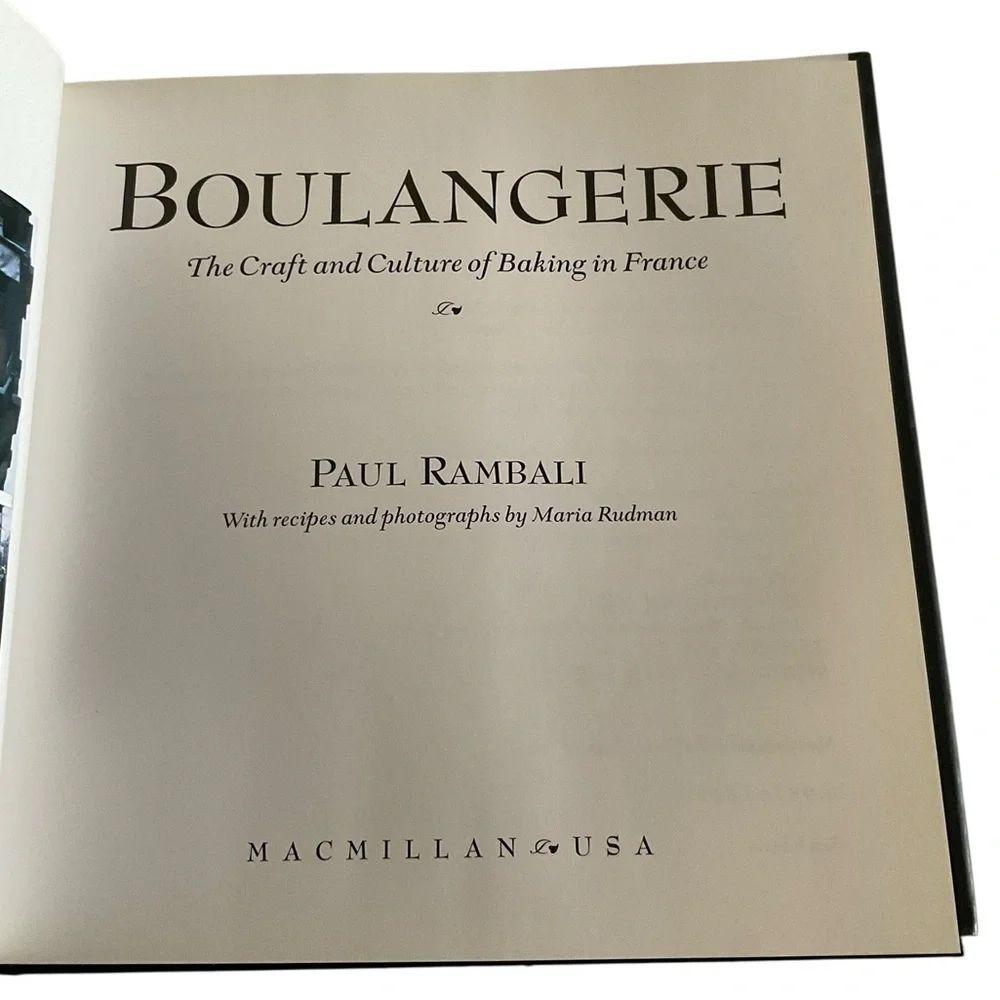 Boulangerie French Baking Culture Recipes Rambali Hardcover Book First Edition